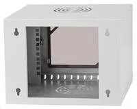 LEXI-Net 10" nástěnný rozvaděč Basic 4U 320x300, skleněné dveře, bez zad, svařovaný, šedý