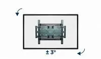 GEMBIRD Držák TV WM-80ST-01, 37"-80" (60kg), otočný a náklopný
