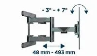 GEMBIRD Držák TV WM-80ST-01, 37"-80" (60kg), otočný a náklopný