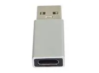 PremiumCord Adaptér USB-C na USB-A 2.0, stříbrná