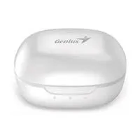 Genius HS-M905BT, mikrofon, přepínání skladeb, bílá, 2.0, s nabíjecí krabičkou, sportovní typ USB-C