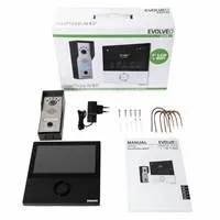 EVOLVEO DoorPhone AHD7, Sada domácího WiFi videotelefonu s ovládáním brány nebo dveří černý monitor