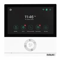 EVOLVEO DoorPhone AHD7, Sada domácího WiFi videotelefonu s ovládáním brány nebo dveří bílý monitor