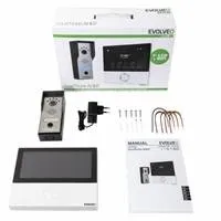 EVOLVEO DoorPhone AHD7, Sada domácího WiFi videotelefonu s ovládáním brány nebo dveří bílý monitor