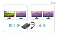 i-tec USB-C Dual 4K/60Hz (single 8K/30Hz) HDMI Video Adapter