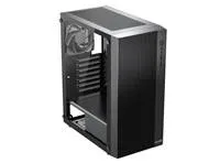 1stCOOL skříň GAMER 4, Mid tower, AU, USB 3.0, USB-C, 2x120mm, průhledná bočnice, bez zdroje, černá