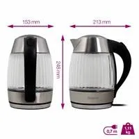 Salente StripeGlass 1,8 l, červená
