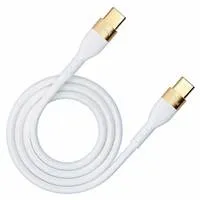 3mk datový kabel - Hyper Silicone Cable C to C 2m 100W, bílá