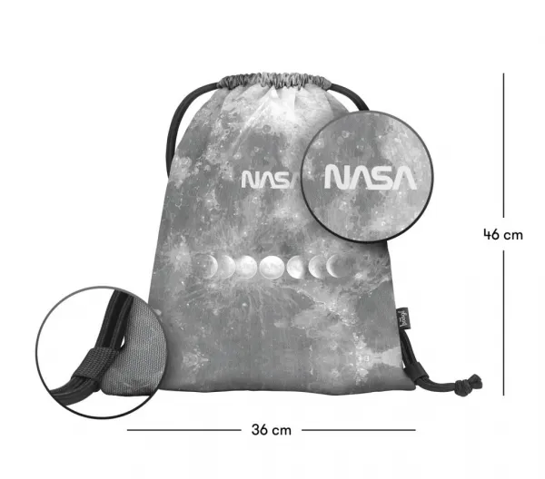 BAAGL SADA 3 Skate NASA Grey: batoh, peračník, vrecko