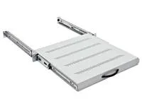 TRITON Výsuvná polica 19", 1U/550 mm, plný výsuv, nosnosť 45 kg, sivá