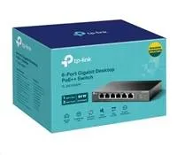 TP-Link CCTV switch TL-SG1006PP (6xGbE, 3xPoE+,1xPoE++, 64W, fanless)