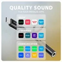 AXAGON ADA-HC, USB-C na 3.5mm jack - Hi-Res DAC audio adaptér, 384kHz/32bit, stereo