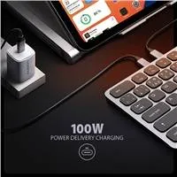 AXAGON HMC-KB-CS, USB 5Gbps hub s CZ/SK klávesnicou, HDMI 4K/60Hz, 3x USB-A, SD/mSD, audio, PD 100W, kábel USB-C 60cm