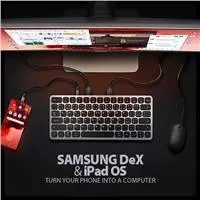AXAGON HMC-KB-CS, USB 5Gbps hub s CZ/SK klávesnicou, HDMI 4K/60Hz, 3x USB-A, SD/mSD, audio, PD 100W, kábel USB-C 60cm