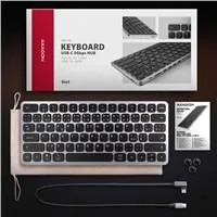 AXAGON HMC-KB-CS, USB 5Gbps hub s CZ/SK klávesnicou, HDMI 4K/60Hz, 3x USB-A, SD/mSD, audio, PD 100W, kábel USB-C 60cm