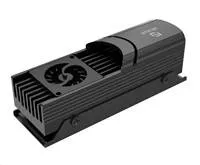 AKASA chladič SSD Gecko Pro LX, Active Cooling for M.2 NVMe PCIe 5.0