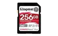 Kingston SDXC karta 256GB Canvas React Plus, UHS-II, U3, V60, R:280/W:150MB/s
