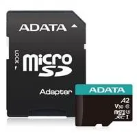 A-Data ADATA MicroSDXC karta 256GB Premier Pro UHS-I V30S (R:100/W:80 MB/s) + SD adaptér