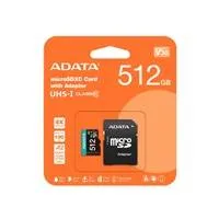 A-Data ADATA MicroSDXC karta 512GB Premier Pro UHS-I V30S (R:100/W:80 MB/s) + SD adaptér