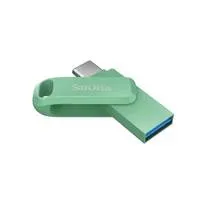 SanDisk Flash Disk 256GB Ultra Dual Drive Go, USB-C 3.2, Zelená