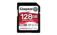 Kingston SDXC karta 128GB Canvas React Plus, UHS-II, U3, V60, R:280/W:100MB/s