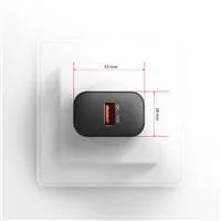 AXAGON ACU-QC18, nabíjačka do siete 18W, 1x port USB-A, QC3.0/AFC/Apple, čierna