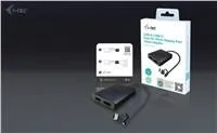 i-tec USB-A/USB-C Dual 4K DP Video Adapter