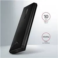 AXAGON EEM2-UB2, USB-C 10Gbps - M.2 NVMe SSD ARROW box, čierny