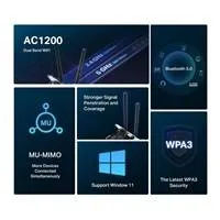 MERCUSYS MA30E WiFi5 PCIe adapter (AC1200,2,4GHz/5GHz,Bluetooth5.0)