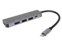 PremiumCord Adaptér USB-C na HDMI + USB3.0 + 2x USB2.0 + PD(power delivery)