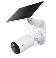 TP-Link Tapo C410 KIT venkovní kamera, solární panel (3MP, 2K QHD, 1296p, IR 9m, WiFi, micro SD card, IP65)