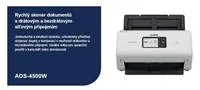 Skener BROTHER ADS-4500W DUALSKEN A4 35 str./70dual 600x600 60ADF USB LAN WIFI - displej 7.1cm