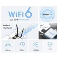 MERCUSYS MA80XE WiFi6E PCIe adapter (AX3000,2,4GHz/5GHz,Bluetooth5.2)