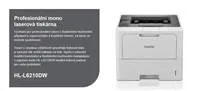 BROTHER tiskárna laserová mono HL-L6210DW - A4 50ppm 1200x1200 256MB 520listů LAN USB WIFI DUPLEX
