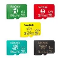 SanDisk Nintendo Switch Micro SDXC 64 GB SDSQXAO-064G-GN6ZN