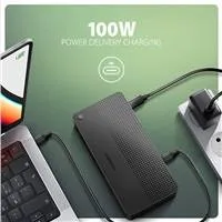 AXAGON HMC-U4, USB4 40Gbps dock, 3x USB-A, 2x USB-C, HDMI a DP 8K/30Hz, RJ-45, SD/mSD, audio, PD 100W, kábel USB-C 80cm