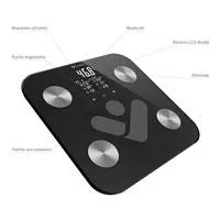 TrueLife FitScale W6 BT - Bioelektrická impedanční bluetooth váha - černá