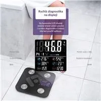 TrueLife FitScale W6 BT - Bioelektrická impedanční bluetooth váha - černá