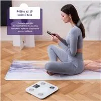 TrueLife FitShape S6 BT - Bioelektrická impedanční bluetooth váha - bílá