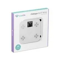 TrueLife FitShape S6 BT - Bioelektrická impedanční bluetooth váha - bílá