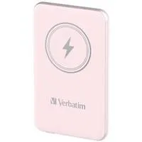 VERBATIM Powerbanka Charge 'n' Go, Magnetická, 5000 mAh, USB-C, Růžová