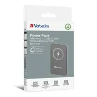 VERBATIM Powerbanka Charge 'n' Go, Magnetická, 5000 mAh, USB-C, Šedá