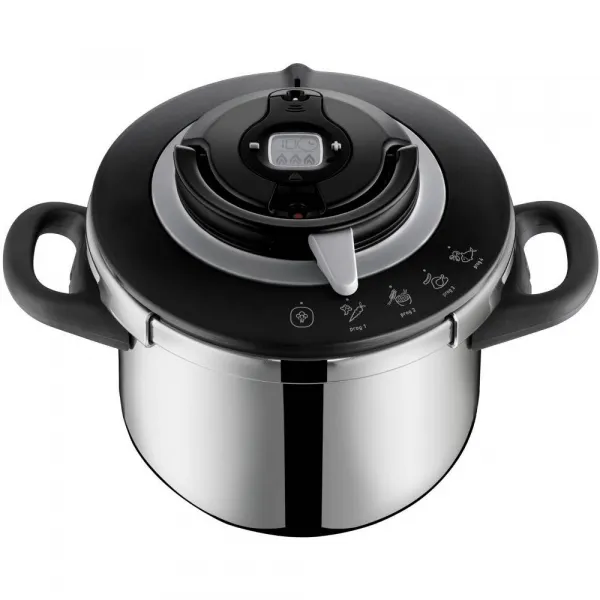 Tlakový hrniec Tefal Clipso+ CHEF 6 l P4550731 Nerezový/Čierny