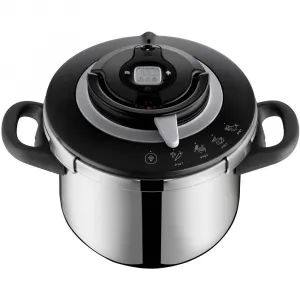 Tlakový hrniec Tefal Clipso+ CHEF 6 l P4550731 Nerezový/Čierny