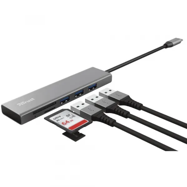 Rozbočovač HALYX Fast USB-C TRUST