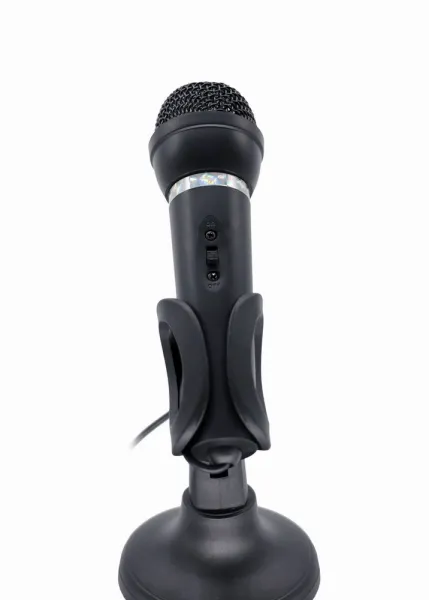 Stolný mikrofón GEMBIRD MIC-D-04, HQ, čierny