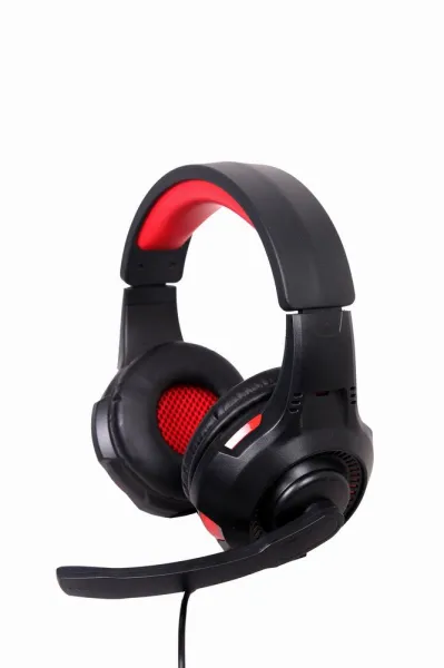 Sluchátka s mik Gembird GHS-U-5.1-01, gaming, 5.1 surround, černo-červená, USB