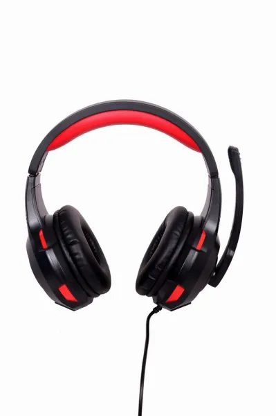 Sluchátka s mik Gembird GHS-U-5.1-01, gaming, 5.1 surround, černo-červená, USB
