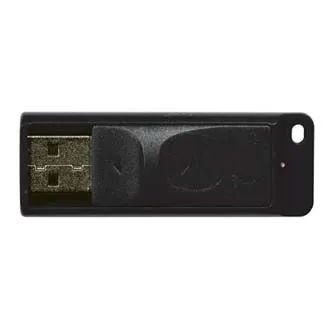 Verbatim USB flash disk, USB 2.0, 64GB, Slider, černý, 98698, USB A, s výsuvným konektorem