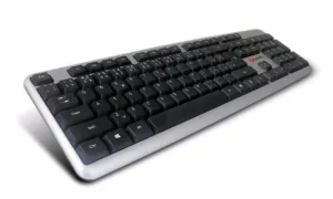 Klávesnice C-TECH KB-102 USB slim silver, CZ/SK
